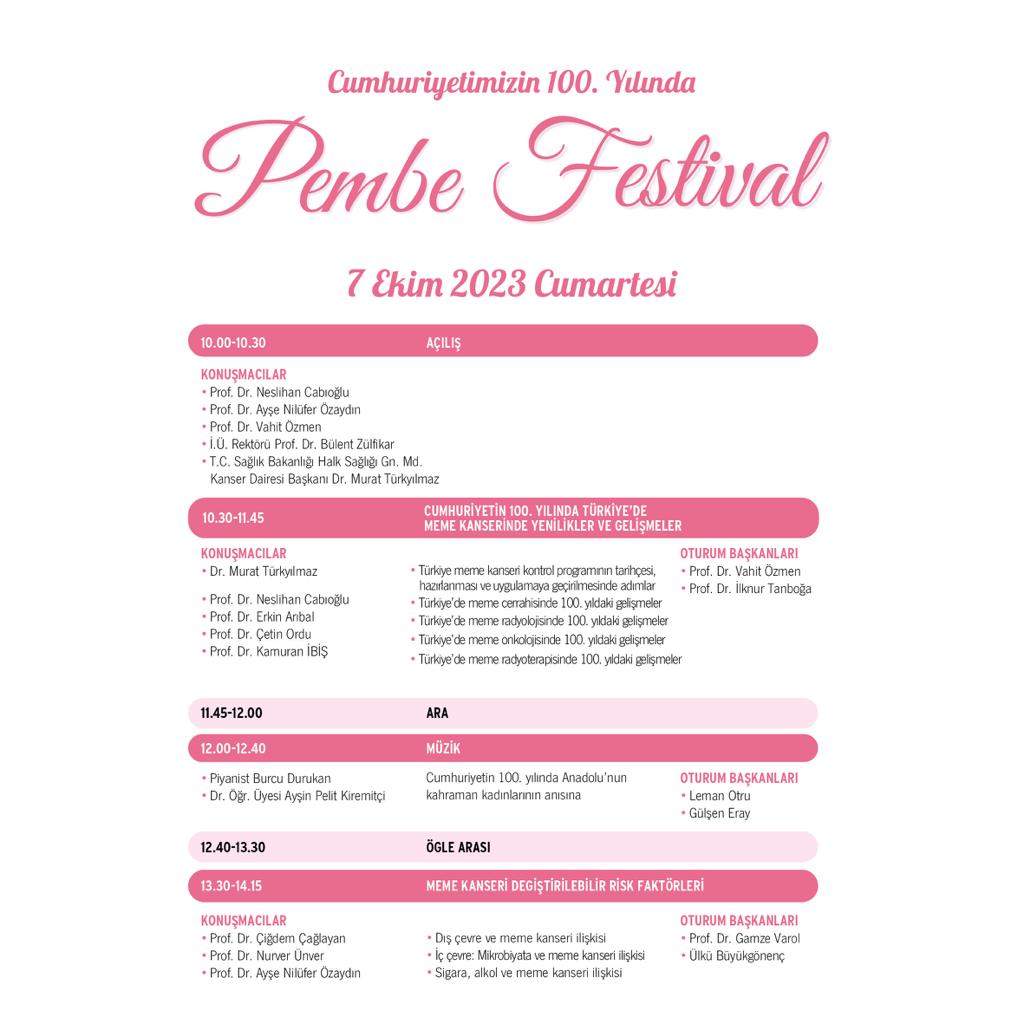 Pembe Festival 2023 Programı