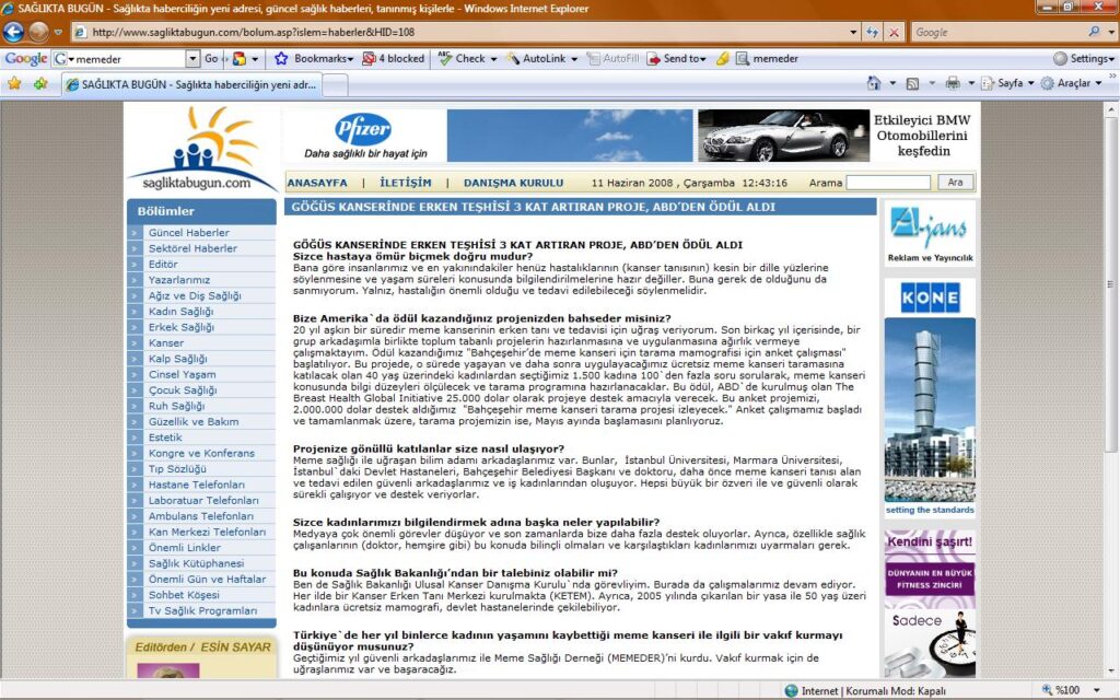 Göğüs Kanserinde Erken Teşhisi 3 Kat Arttıran Proje