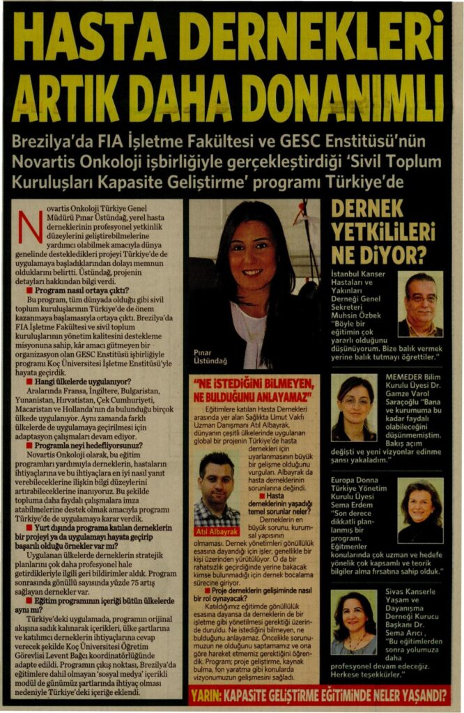 Hasta Dernekleri Artık Daha Donanımlı